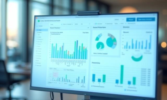 Dashboard software gestionale in uso